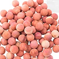 KAHEIGN 50 Pcs Madera De Cedro Bolas Repelentes De Polillas- Aromático 100% Natural Cedro Rojo Bloques De Madera Anti…